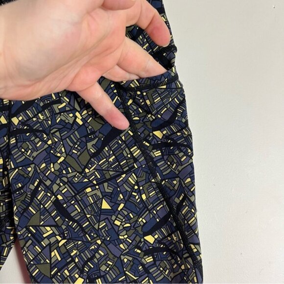 SWEATY BETTY Leggings/Pants size XS Power Full Length Map Print Women’s Workout - Picture 5 of 12